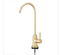 SFJSFIMQ Robinet de filtre à eau robinet de cuisine en acier inoxydable doré filtre d'évier robinet d'eau