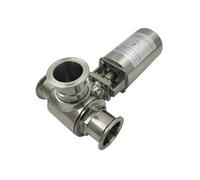 SFJSFIMQ Vanne à Bille 3 Voies de Type T/L, sanitaire, en Acier Inoxydable 304, Bride Tri Clamp, for Tuyau diamètre extérieur 19-51 mm(19 L-Type)