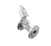 SFJSFIMQ Vanne à siège incliné Bride en Acier Inoxydable DN40(Open-Single)