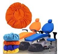 SFKLYU 4 Pièces/Ensemble Housses De Chaise Dentaire, Housse De Siège De Chaise Dentaire Appui-Tête Protecteur De Dossier Équipement De Dentiste, Lavable,A4