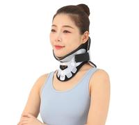 SFKLYU Attelle de Traction Cervicale, Collier Cervical Réglable, Conception à Large Ouverture et Légère, pour Le Traitement du Torticolis,S