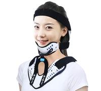 SFKLYU Collier Cervical Réglable, Dispositif d'Immobilisation et d'Étirement du Cou pour Torticolis et Soutien en Cas de Blessure, pour Femmes et Hommes