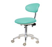 SFKLYU Fauteuil Dessinateur sans Accoudoirs, Pivotant et Réglable Hydrauliquement, Tabouret Roulant Standard avec Dossier pour Salon, Tatouage, Spa, Clinique Dentaire,A1