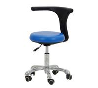 SFKLYU Tabouret Bureau Ergonomique Dentiste, sans Accoudoirs, avec roulettes en Caoutchouc Verrouillables, Revêtement Cuir PU, Idéal pour Cabinet, Cuisine, Clinique et Laboratoire,A1