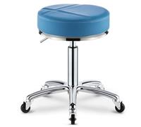 SFKLYU Tabouret Pivotant à roulettes avec Repose Pieds, Tabouret de Dessinateur Réglable, Fauteuil de Massage Spa, Cuir PU pour la Maison, Le Bureau, L'Atelier, Le Magasin, Le Spa,A6