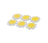 SFNGXXAG 10pcs 28mm 20mm Round Aluminum LED COB Light Source Module 3W 5W 7W 10W 12W COB Bulb Lamp Flip Chips for Spotlight(White 6400K,NO_5W 10PCS)