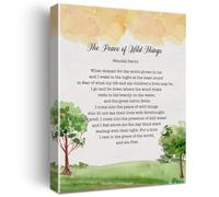 SFNGXXAG Inspirational Quote Watercolor Canvas Print When Despair for the World Grows in Me for Home Decor(Framed,12x18inch(30x45cm))