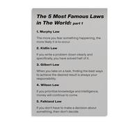 SFNGXXAG Manifestation Laws Poster, 5 Universal Principles for Shaping Desires, Canvas Print Wall Art for Modern Home Office Aesthetic (Unframed,12x18inch(30x45cm))