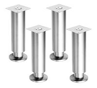 SFNIOKFG 4 x Pieds de Table Ronds, Pieds d'armoire en métal, Pieds de Meubles réglables, Pieds d'armoire, Pieds de canapés, Pieds d'armoires TV, Pieds de tiroirs, Pieds de Table de Nuit, AC