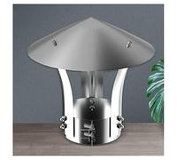 SFNIOKFG Capot de cheminée, Couvercle de Conduit de cheminée, Chapeaux de cheminée, Chapeau de Toit Rond, Chapeau de Pluie de Toit Rond en métal galvanisé, Chapeau d'échappement Rond supéri