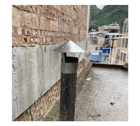 SFNIOKFG Chapeau de cheminée Chapeau de cheminée à tête Conique, Chapeau de cheminée à tête Conique en Acier galvanisé, Chapeau de Pluie galvanisé, Chapeaux de cheminée de cheminée, Couverc