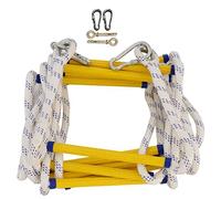 SFNIOKFG Échelle de Corde de Sauvetage Échelle Souple Travail d'urgence Réponse de Sécurité Sauvetage Incendie Cabane dans Les Arbres Escalade Évasion Résine et Polyester/5M/16Ft