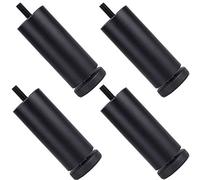 SFNIOKFG Pieds de Meubles en métal 4 pièces, Pied de canapé cylindrique, Pieds de lit de Remplacement en Alliage d'aluminium, Pieds de réfrigérateur, réglables de 0 à 8 mm, vis M8, coussine