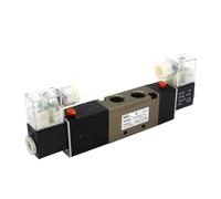 SFOCQVISH Électrovanne pneumatique Double solénoïde 5 Voies 3 Positions 4V330C-10 4V330E-10 4V330P-10 3/8" BSPT DC12V DC24V AC110V AC220V 1 pièce(with 10mm Fittings,4V330E-10 DC12V)