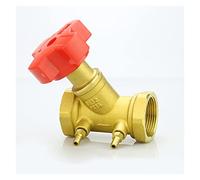 SFOCQVISH Vanne d'équilibrage en Laiton 1/2", 3/4", 1", 2", vanne d'équilibrage à Verrouillage numérique Statique en Laiton, vanne d'équilibrage hydraulique Statique(0.75 inch)