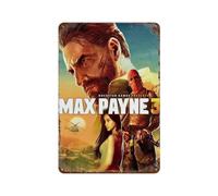 SFOGIEB Poster de jeu vidéo Max Payne 3 en métal Décoration murale Art Métal Poster Moderne Bar Décorations 30 x 20 cm