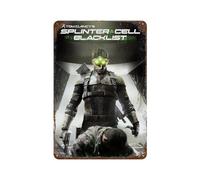 SFOGIEB Poster en métal sur liste noire de jeux vidéo Splinter Cell - Décoration murale en métal - Décoration de bar moderne - 30 x 20 cm