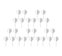 SFOIKVG Ailettes et tiges de fléchettes intégrées Kit d'accessoires Professionnels Souples en Un, 5 à 50 pièces, 2BA, Jeux de fléchettes Plastique intégrés pour Accessoires(White-25Pcs)