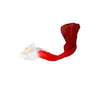 SFOIKVG Éventail De Danse Éventail de danse folklorique main droite 120/150/180cm, 1 pièce, accessoires Performance du ventre dégradé blanc et rouge pour Danseurs(150cm Right hand)