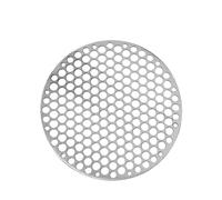 SFOIKVG Grille Barbecue Filet de Barbecue Rond en Acier Inoxydable, Filet Cuisson for rôtissoire à Bacon, Outil Gril for, Filets Fer, Accessoires Camping, Grille antiadhésive pour Barbecue(28CM)
