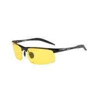 SFOIKVG Lunette de cyclisme Driving Sunglasses Men Aluminum Magnesium Frame Sport Sun Glasses Driver Retro Goggles Sunglass UV400 Anti-Glare pour Sports plein air(Glasses Bag,Black Red)