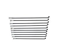 SFOIKVG Rayons de Bicyclette Vélo 13G Diamètre 2,3 mm Longueur 102-256 mm Rayons #45 Acier + écrous 10 pièces/lot pour Roue(205mm 10PCS)