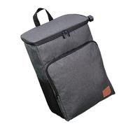 SFOIKVG Sac isotherme Grand sac à dos for déjeuner isolé, tissu Oxford imperméable, rectangulaire, voyage, 1 pièce pour l'Extérieur(Black)