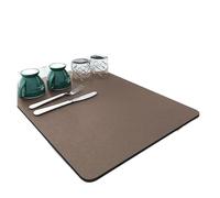 SFOIKVG Tapis de Souris Tapis de Cuisine Absorbant for Vaisselle, Tapis séchage, d'égouttage, résistant à la Chaleur, Set Table égouttoir pour Le Bureau et la Maison(Coffee,11.81in 15.75in)