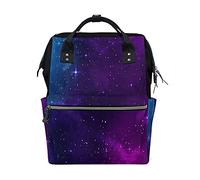 Sfondo Del Cielo Stellato Blu Sac à Langer Sac à Dos Grande Capacité Multifonction Sac à Couches pour Voyage Maman Femme Papa