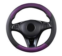 SFONIA Couvre Volant Voiture Caches de Volant en Cuir Artificiel Universel 37-38cm / 15" Antidérapant Respirant Durable (Violet)