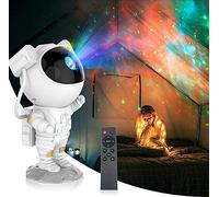 SFOUR Proiettore a LED effetto cielo stellato, lampada proiettore modello Astronauta, per la decorazione degli ambienti, lampada notturna per bambini, adulti, per le feste a casa (WHITE)