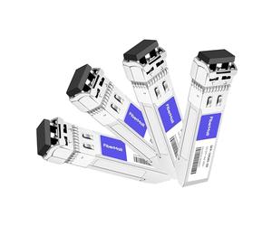 SFP 10G SR Lot de 4 modules émetteur-récepteur optique compatible avec Dell Force10 GP-10GSFP-1S Dell WTRD1 407-BBOU 331-5311 10GBASE-SR SFP+ 850 nm 300 m DDM Duplex LC MMF