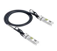 SFP+ DAC Twinax Cable,SFP+ to SFP+ Direct Attach Copper Passive for Cisco SFP-H10GB-CU0.5M,Ubiquiti UniFi,Meraki,Mikrotik,Fortinet,Netgear,D-Link,TP-Link and More,0.5-Meter(1.6ft)