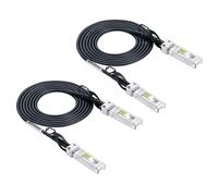 SFP+ DAC Twinax Cable,SFP+ to SFP+ Direct Attach Copper Passive for Cisco SFP-H10GB-CU1M,Ubiquiti UniFi,Meraki,Mikrotik,Fortinet,Netgear,D-Link,TP-Link and More,1-Meter(3.3ft),2 pack