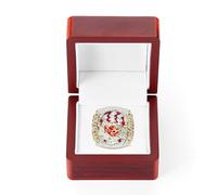 SFQEVHRZ Bague et trophée de Championnat, Bague du 57e Championnat de Rugby, Super Bowl, Champions Kansas City, Coffret Cadeau en Bois, Objet Collection(11#)