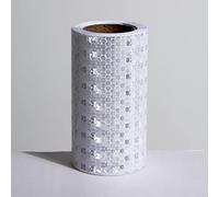 SFQEVHRZ Bande réfléchissante, Ruban réfléchissant imperméable de 4 pouces x 16, pieds for remorques, voitures et camions(White)