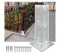 SFQEVHRZ Base de Support de terrasse, Ancre Robuste en Acier Inoxydable, for Garde-Corps de Pont, boîte aux Lettres, clôture, Poteau Bois(1 Pcs)