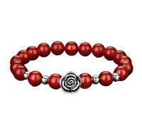 SFQEVHRZ Bracelet, Bracelet d'équilibrage en perles de cristaux noirs rouges grenat, Talisman for la prospérité, l'argent, bonne chance(5)