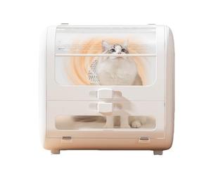SFQEVHRZ Cabine de séchage pour Animaux, Sèche-Chat Automatique Ultra Silencieux, séchage Efficace à 360 ° for Animaux de Compagnie, écran Tactile, Salle for Chat 100 L