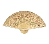SFQEVHRZ Éventail de danse, Éventail de poche à fleurs en bois, 1 pièce, Original, pliable, for décoration fête, chinois et japonais, for la maison(C)