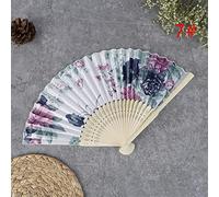 SFQEVHRZ Éventail de danse, Éventail de poche à fleurs en bois, 1 pièce, Original, pliable, for décoration fête, chinois et japonais, for la maison(G)