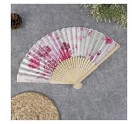 SFQEVHRZ Éventail de danse, Éventail pliant rétro chinois japonais en soie, 1 pièce, décoration de la maison, ornements, peinture florale, éventails à main(J4)
