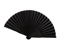 SFQEVHRZ Éventail de danse, Style chinois noir Vintage main ventilateur pliant ventilateurs danse fête de mariage faveur(1pc Fan)