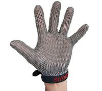 SFQEVHRZ Gants résistants aux coupures, Gants de sécurité en cotte mailles acier inoxydable résistants aux coupures for réparateurs, mécaniciens, ateliers couture et menuiserie(1pcs/L)