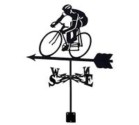 SFQEVHRZ Girouette de Toit, Girouette de vélo en Acier Inoxydable, indicateur de Direction du Vent, Ferme rétro, scène Durable, Jardin, girouette, Cour, Facile à Utiliser et à Installer