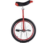 SFQEVHRZ Monocycle, Monocycles 24/20/18/16 Pouces for Adultes, avec Jantes en Alliage, pneus Extra épais et Selle réglable(Rosso,18inches)