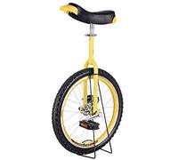SFQEVHRZ Monocycle, Vélo d'équilibre avec Roues antidérapantes de 24/20/18/31 Pouces et pneus Montagne(Giallo,16inches)