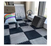 SFQEVHRZ Moquette Puzzle, Tapis de Sol Puzzle en Mousse EVA à Poils Longs, Tapis Doux et emboîtable for Salon Chambre Coucher(Style S)