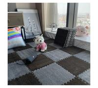 SFQEVHRZ Moquette Puzzle, Tapis de Sol Puzzle en Mousse EVA à Poils Longs, Tapis Doux et emboîtable for Salon Chambre Coucher(Style T)