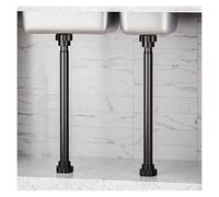 SFQEVHRZ Pieds de Meuble pour évier, Lot de 2 Supports d'évier sans perçage, Pieds d'évier en Acier Inoxydable, kit d'installation et de réparation for Meubles de Cuisine(Height 65 100cm)